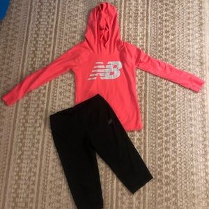 Girls size 7-8 New Balance Activewear outfit